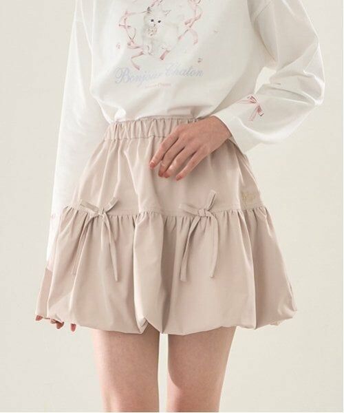 mezzo piano junior / メゾピアノジュニア ミニ・ひざ丈スカート | ぷっくりスカート | 詳細14