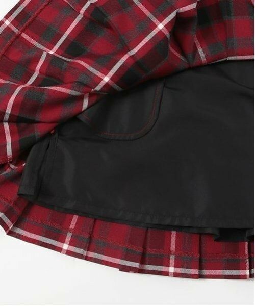 mezzo piano junior / メゾピアノジュニア ミニ・ひざ丈スカート | ハートミニバッグ付き別注チェックプリーツスカート | 詳細9