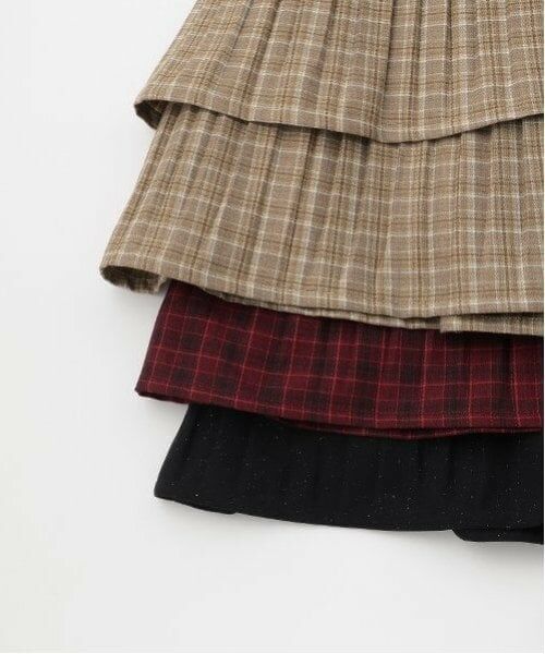mezzo piano junior / メゾピアノジュニア ミニ・ひざ丈スカート | ランダムプリーツスカート  アソート生地 | 詳細4