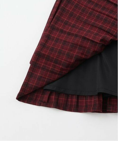 mezzo piano junior / メゾピアノジュニア ミニ・ひざ丈スカート | ランダムプリーツスカート  アソート生地 | 詳細5