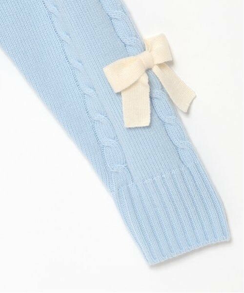 mezzo piano junior / メゾピアノジュニア カーディガン・ボレロ | Wジップリボンカーディガン | 詳細3