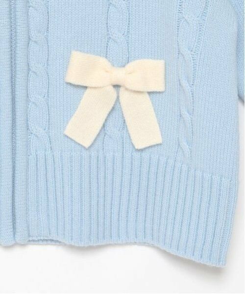 mezzo piano junior / メゾピアノジュニア カーディガン・ボレロ | Wジップリボンカーディガン | 詳細4