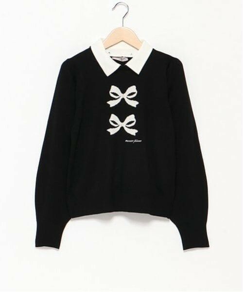 mezzo piano junior / メゾピアノジュニア ニット・セーター | 衿つきリボンニット | 詳細14