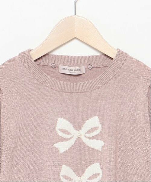 mezzo piano junior / メゾピアノジュニア ニット・セーター | 衿つきリボンニット | 詳細19