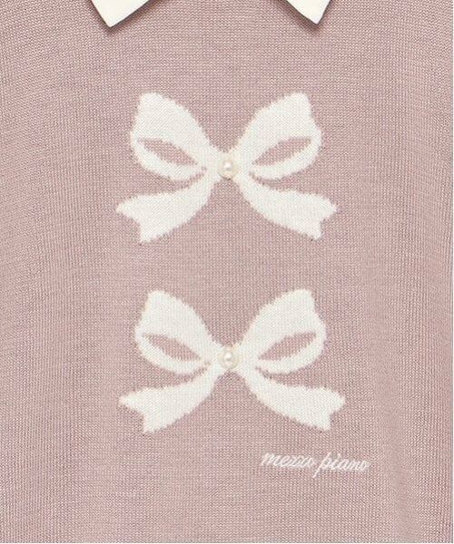 mezzo piano junior / メゾピアノジュニア ニット・セーター | 衿つきリボンニット | 詳細20