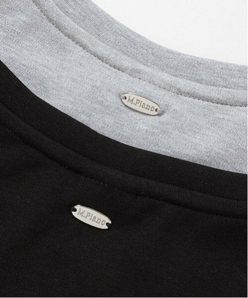 mezzo piano junior / メゾピアノジュニア Tシャツ | 布帛切り替えTシャツ(7分丈) | 詳細7