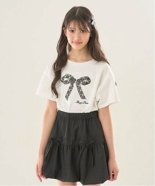 mezzo piano junior / メゾピアノジュニア Tシャツ | 袖チュールレイヤードTシャツ | 詳細13