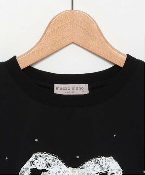 mezzo piano junior / メゾピアノジュニア Tシャツ | 袖チュールレイヤードTシャツ | 詳細4
