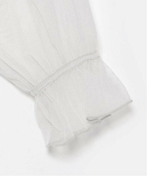 mezzo piano junior / メゾピアノジュニア Tシャツ | 袖チュールレイヤードTシャツ | 詳細7