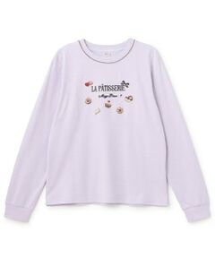 mezzo piano junior / メゾピアノジュニア Tシャツ | チョコレートスイーツ刺しゅう長袖シャツ