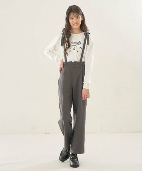 mezzo piano junior / メゾピアノジュニア Tシャツ | チョコレートスイーツ刺しゅう長袖シャツ | 詳細10