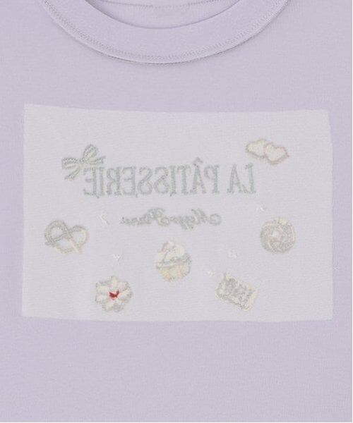 mezzo piano junior / メゾピアノジュニア Tシャツ | チョコレートスイーツ刺しゅう長袖シャツ | 詳細5