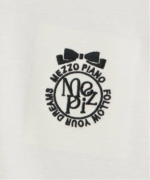 mezzo piano junior / メゾピアノジュニア Tシャツ | サイドライン&リボン長袖Tシャツ　タンクトップセット | 詳細4