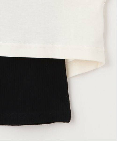 mezzo piano junior / メゾピアノジュニア Tシャツ | サイドライン&リボン長袖Tシャツ　タンクトップセット | 詳細7
