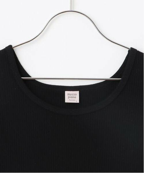 mezzo piano junior / メゾピアノジュニア Tシャツ | サイドライン&リボン長袖Tシャツ　タンクトップセット | 詳細8