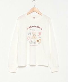 mezzo piano junior / メゾピアノジュニア Tシャツ | 【GOOD PRICE】Teddy Merry長袖Tシャツ