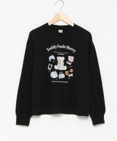 mezzo piano junior / メゾピアノジュニア Tシャツ | 【GOOD PRICE】Teddy Merry長袖Tシャツ