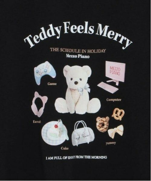 mezzo piano junior / メゾピアノジュニア Tシャツ | 【GOOD PRICE】Teddy Merry長袖Tシャツ | 詳細3