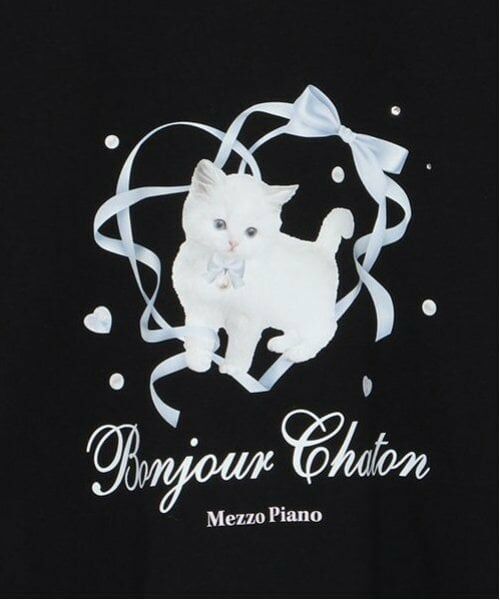 mezzo piano junior / メゾピアノジュニア Tシャツ | Bonjour Chaton長袖Tシャツ | 詳細3