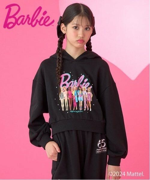 mezzo piano junior / メゾピアノジュニア パーカー | Barbie／クロップドパーカ | 詳細5