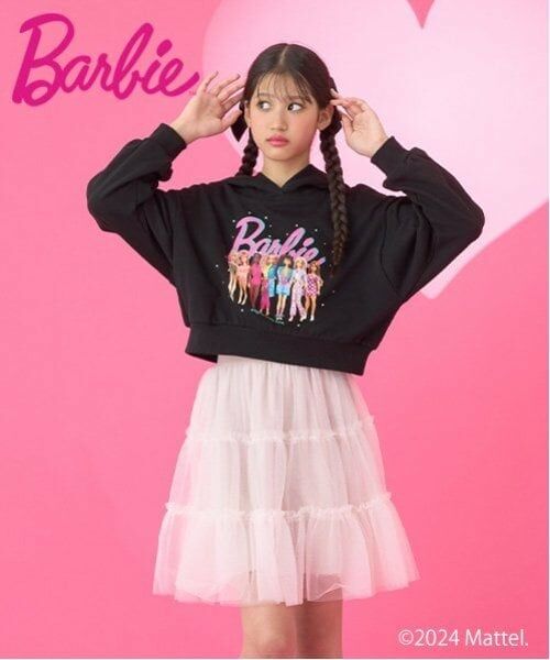 mezzo piano junior / メゾピアノジュニア パーカー | Barbie／クロップドパーカ | 詳細7