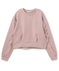 mezzo piano junior / メゾピアノジュニア スウェット | 袖チュール フリルトレーナー