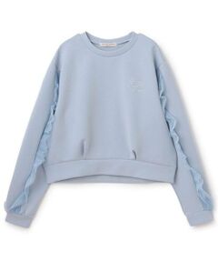 mezzo piano junior / メゾピアノジュニア スウェット | 袖チュール フリルトレーナー