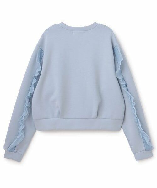 mezzo piano junior / メゾピアノジュニア スウェット | 袖チュール フリルトレーナー | 詳細1