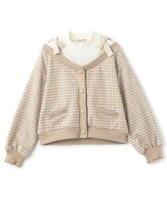 mezzo piano junior / メゾピアノジュニア スウェット | ショルダーリボンレイヤードトレーナー