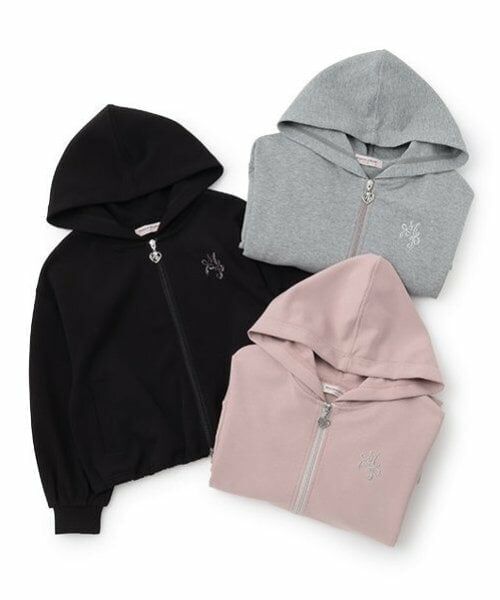 mezzo piano junior / メゾピアノジュニア パーカー | スフレタッチWジップパーカ | 詳細8