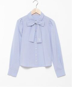 mezzo piano junior / メゾピアノジュニア シャツ・ブラウス | パールボタンボウタイブラウス