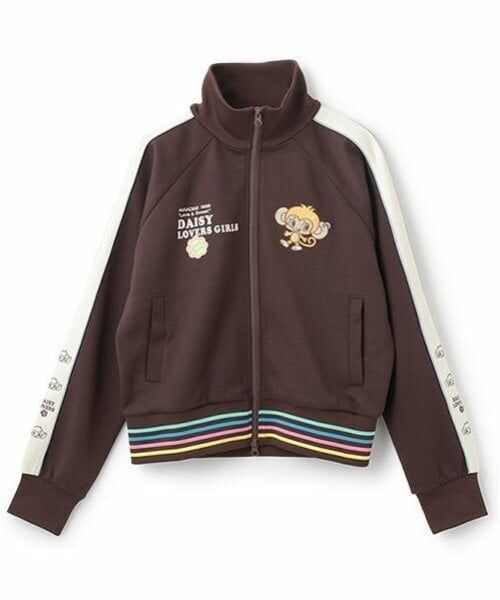 mezzo piano junior / メゾピアノジュニア スウェット | ルッキー トラックジャケット（コゲ茶）