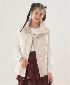 mezzo piano junior / メゾピアノジュニア ダウンジャケット・ベスト | 【撥水】スタンドカラーパフベスト