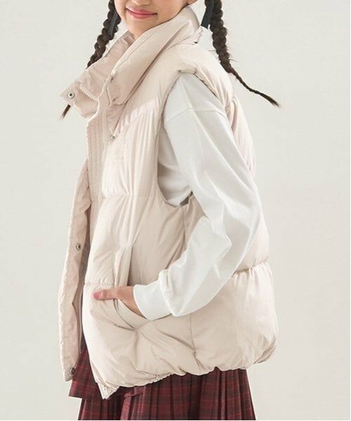 mezzo piano junior / メゾピアノジュニア ダウンジャケット・ベスト | 【撥水】スタンドカラーパフベスト | 詳細13