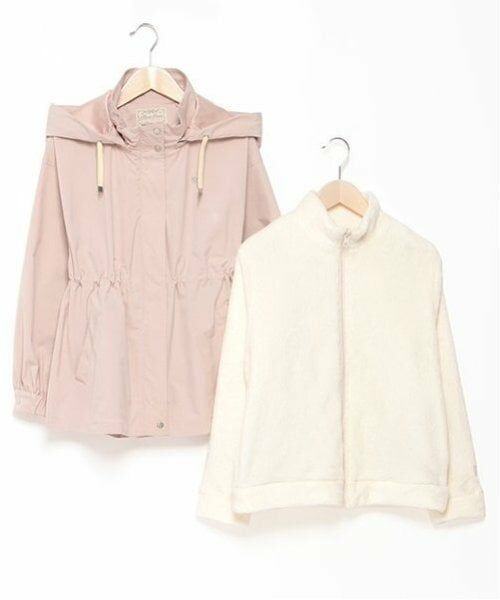 mezzo piano junior / メゾピアノジュニア ブルゾン | 3WAYマウンテンパーカ ふわふわフリースジャケット付き | 詳細2