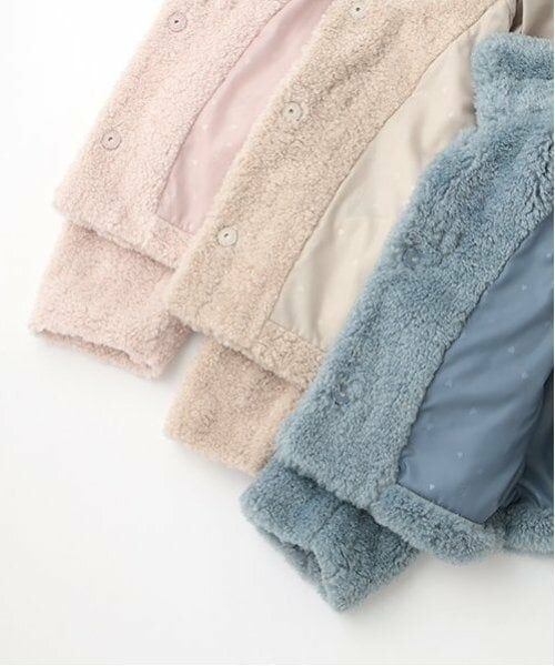 mezzo piano junior / メゾピアノジュニア その他アウター | ふわもこボア　2WAYダッフルコート | 詳細11
