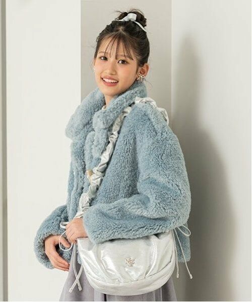 mezzo piano junior / メゾピアノジュニア その他アウター | ふわもこボア　2WAYダッフルコート | 詳細17