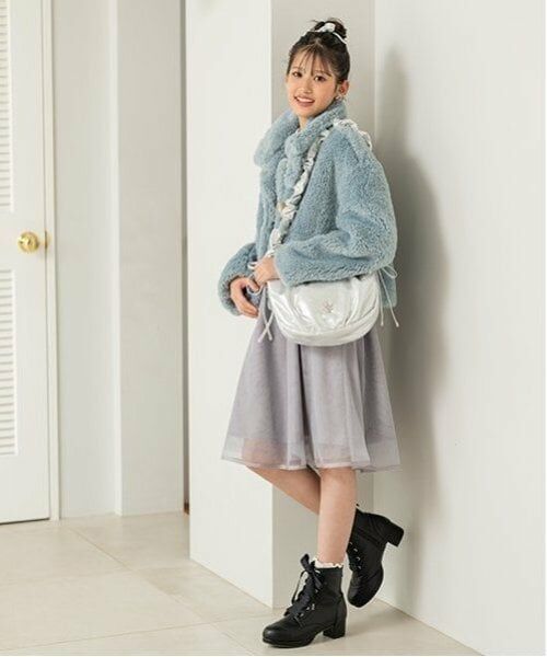 mezzo piano junior / メゾピアノジュニア その他アウター | ふわもこボア　2WAYダッフルコート | 詳細18