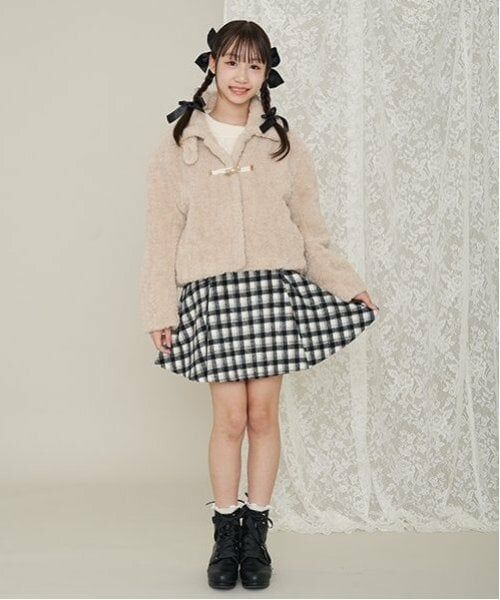 mezzo piano junior / メゾピアノジュニア その他アウター | ふわもこボア　2WAYダッフルコート | 詳細19