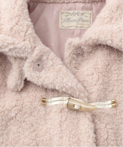 mezzo piano junior / メゾピアノジュニア その他アウター | ふわもこボア　2WAYダッフルコート | 詳細8