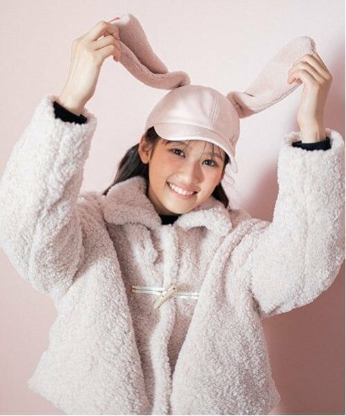 mezzo piano junior / メゾピアノジュニア その他アウター | ふわもこボア　2WAYダッフルコート（ピンク）