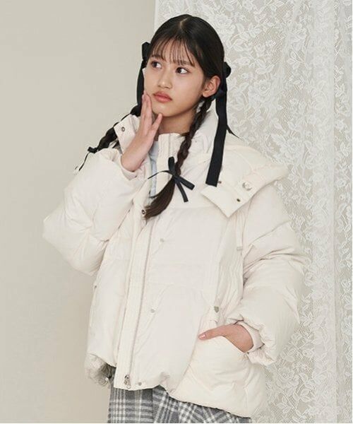 mezzo piano junior / メゾピアノジュニア ブルゾン | 【撥水】暖かポケット リサイクルダウンブルゾン | 詳細16