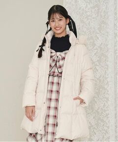 mezzo piano junior / メゾピアノジュニア その他アウター | 【撥水】ベルトつきリボンポケットロングダウン