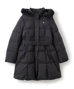 mezzo piano junior / メゾピアノジュニア その他アウター | 【撥水】ベルトつきリボンポケットロングダウン