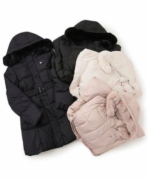 mezzo piano junior / メゾピアノジュニア その他アウター | 【撥水】ベルトつきリボンポケットロングダウン | 詳細13