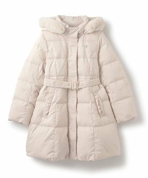 mezzo piano junior / メゾピアノジュニア その他アウター | 【撥水】ベルトつきリボンポケットロングダウン | 詳細15