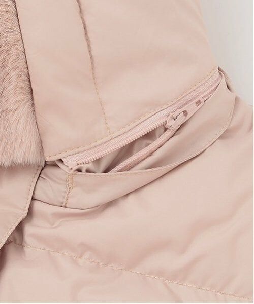 mezzo piano junior / メゾピアノジュニア その他アウター | 【撥水】ベルトつきリボンポケットロングダウン | 詳細4