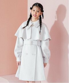 mezzo piano junior / メゾピアノジュニア その他アウター | ケープつきマルチカラーコート