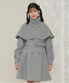 mezzo piano junior / メゾピアノジュニア その他アウター | ケープつきマルチカラーコート