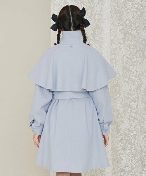 mezzo piano junior / メゾピアノジュニア その他アウター | ケープつきマルチカラーコート | 詳細23